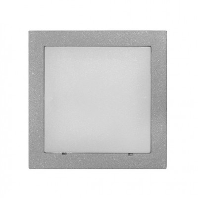 Φωτιστικό Επίτοιχο Τετράγωνο LED 1W 230V 3100K Θερμό Φως Αλουμινίου Γκρι IP54 3-9733600